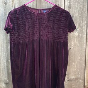 Gap stretch velvet top